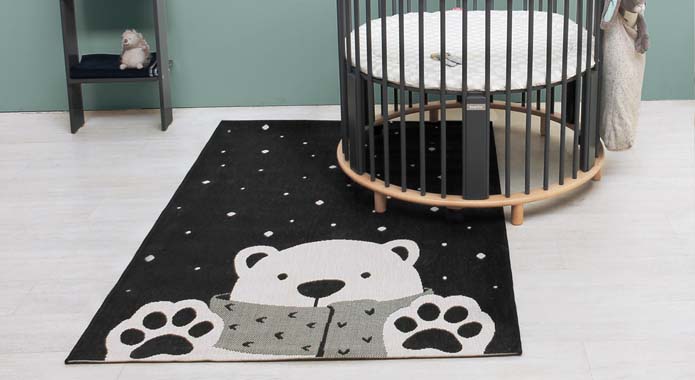 vloerkleed babykamer primair