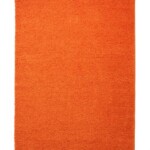 Hoogpolig vloerkleed Shaggy Trend – oranje