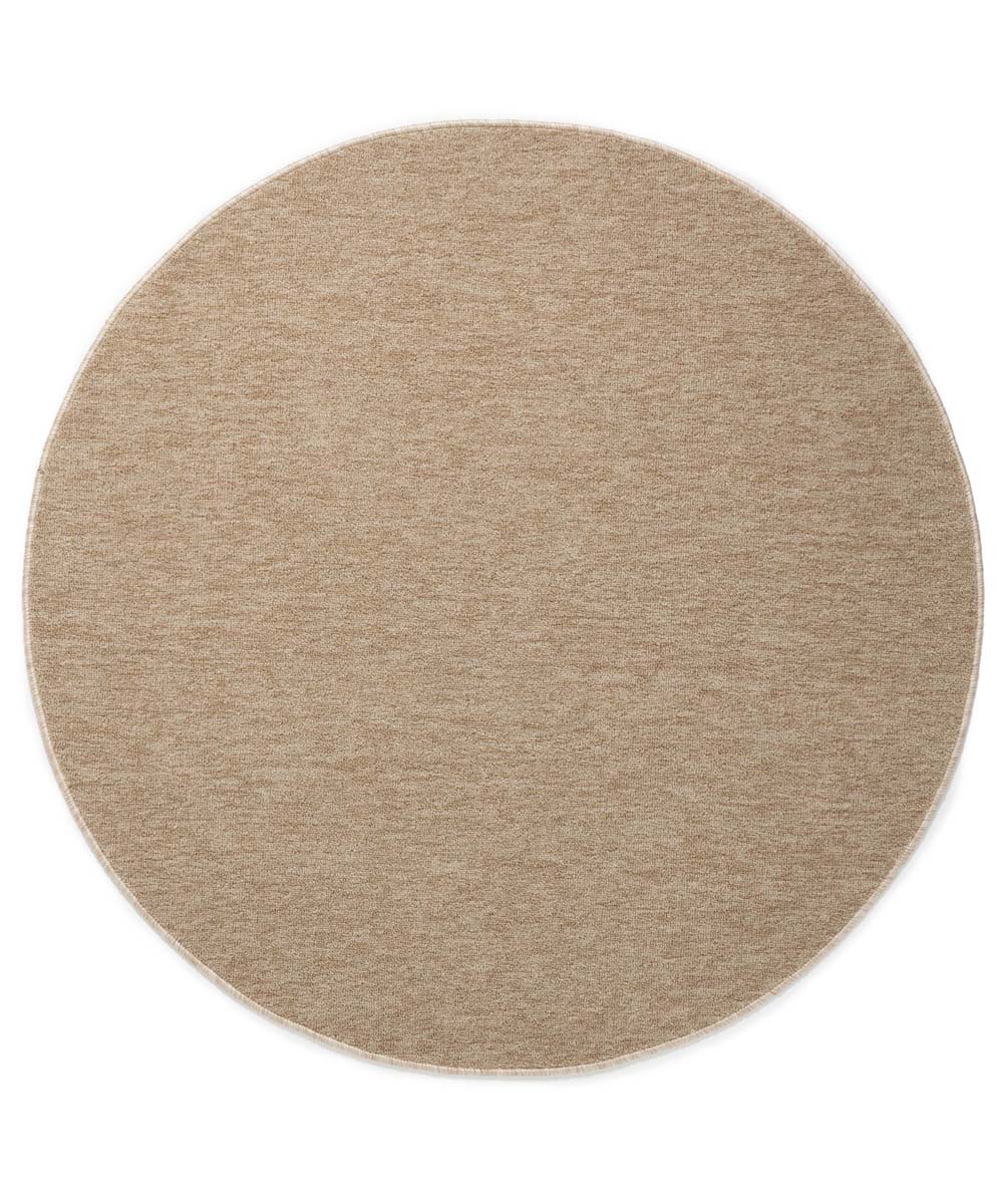 Rond vloerkleed Lush – beige