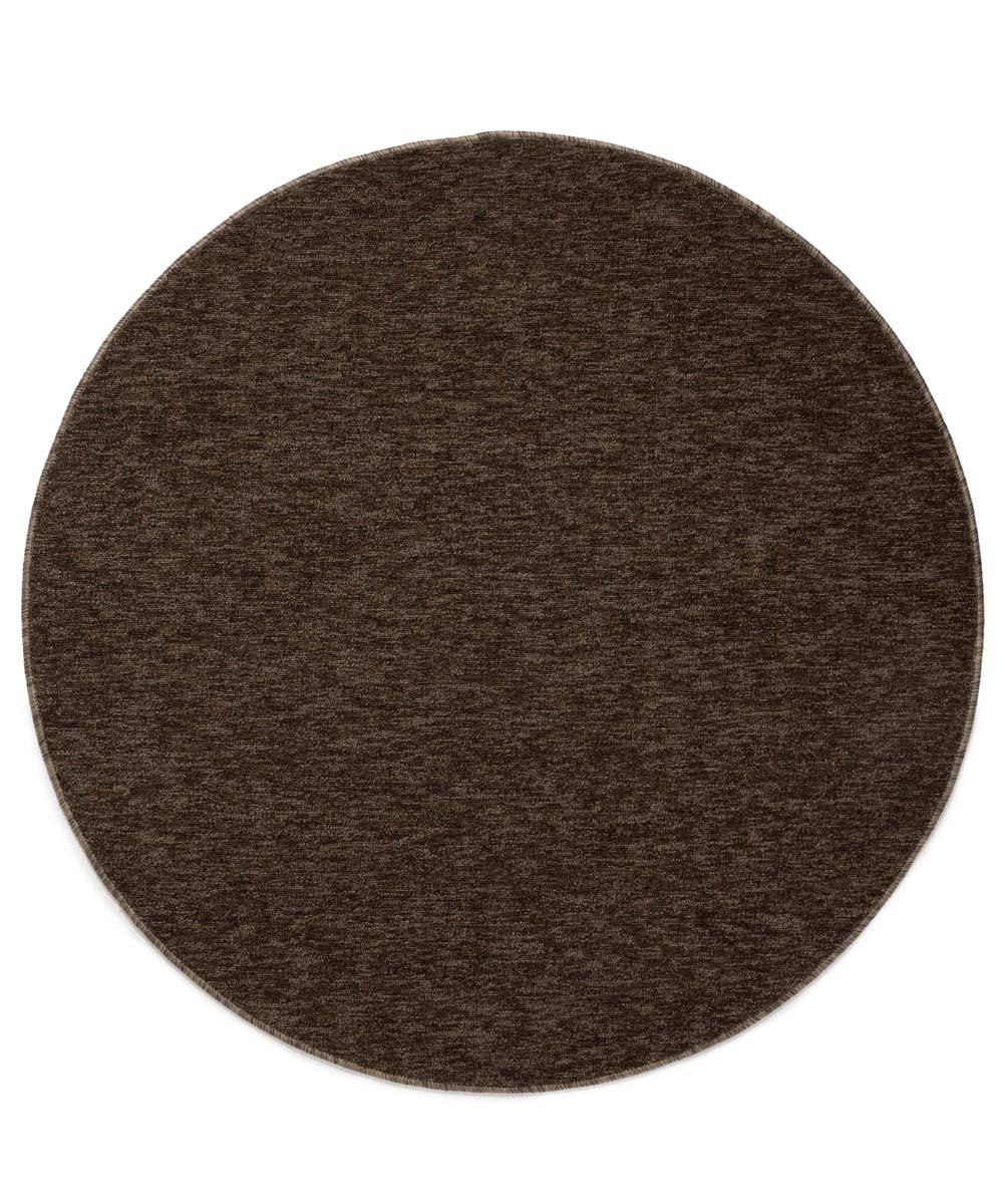 Rond vloerkleed Lush – bruin