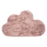 Kindervloerkleed wolk – Fluffy roze