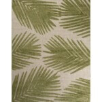 Buitenkleed palmbladeren – Verano beige-groen TOP