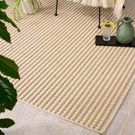 Jute buitenkleed - Lazo Naturel beige - sfeer