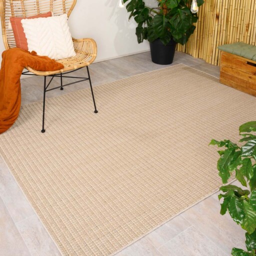 Jute buitenkleed Sunny - naturel - sfeer