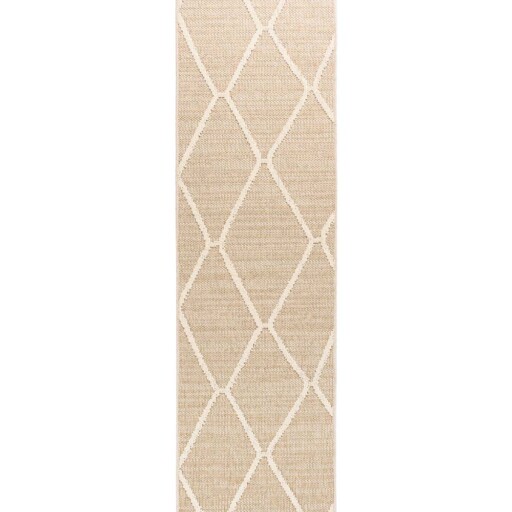 Jute balkonkleed - Lazo Diamond beige - overzicht