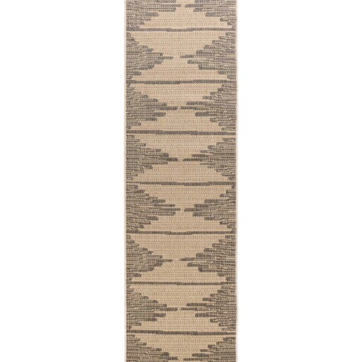 Jute balkonkleed Sunny Grotto - beige/zwart - overzicht