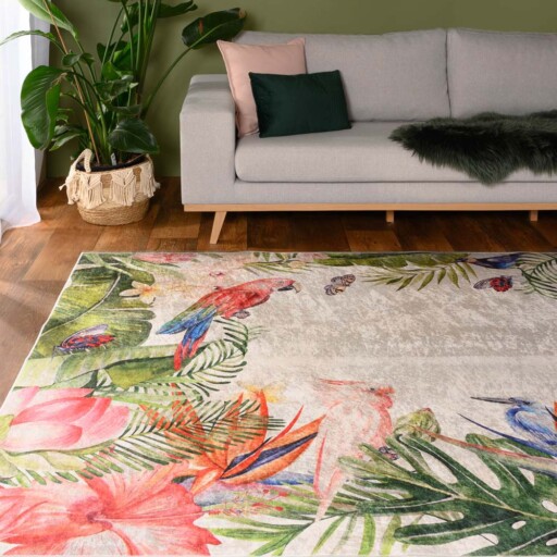 Vloerkleed jungle wasbaar - Moderna Multi - sfeer