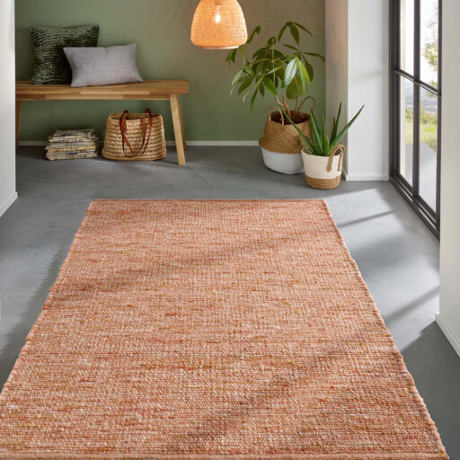 Wollen vloerkleed - Bokn Terracotta - sfeer