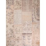 Patchwork vloerkleed – Fade Heritage beige Sfeer top view