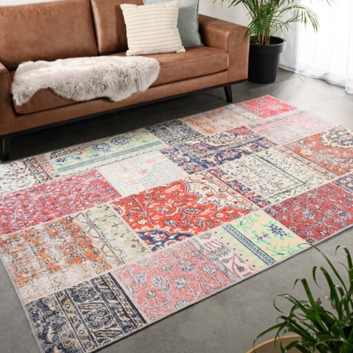 Patchwork vloerkleed - Fade Heritage multi - sfeer