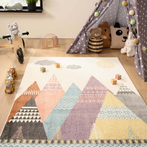 Vloerkleed kinderkamer Tipi - Snoozy multi