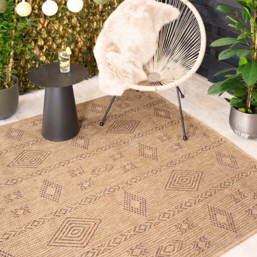 Jute balkonkleed - Boho Bliss beige/bruin