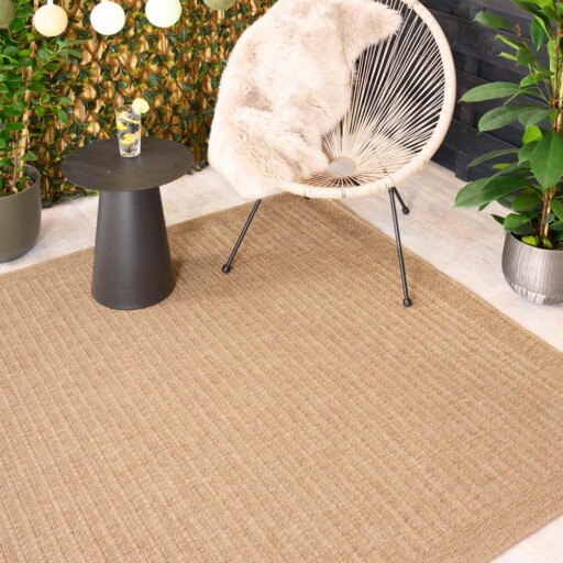 Jute buitenkleed - Boho Stripe beige