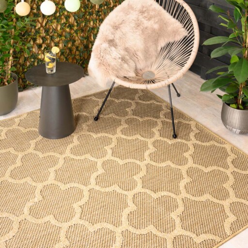 Buitenkleed - Trellis Retreat beige