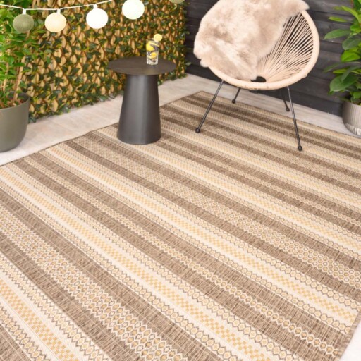 Balkonkleed strepen - Coastal Path beige