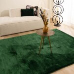 velours vloerkleed flair – jade