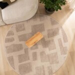 rond contour stone beige new