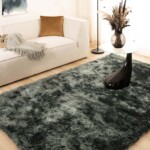 Shaggy vloerkleed – Spark blauw