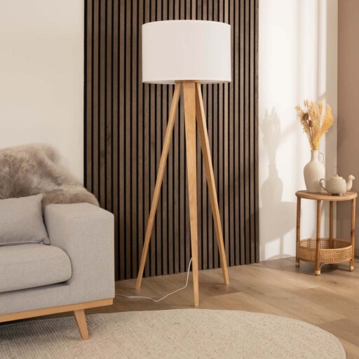 Staande lamp scandinavisch - Tre wit